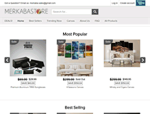 Tablet Screenshot of merkabastore.com